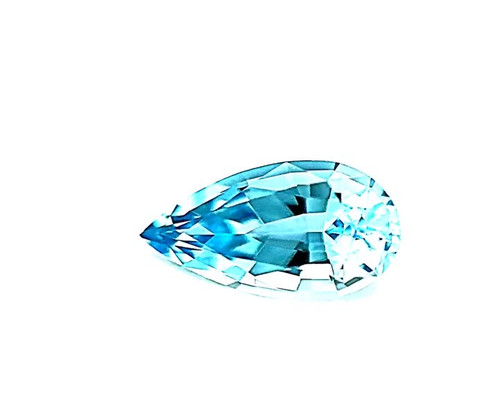 1.80ct Aquamarine Pear Gem - Medium Light Blue - $1730 USD