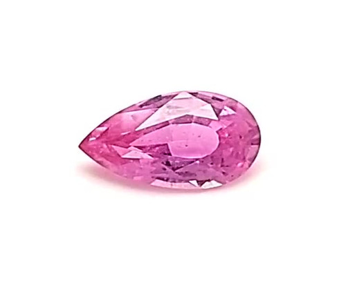 Pear Shaped 0.97 carats Pink Sapphire Loose Gemstone, 7.57 x 4.96 x 3.33
