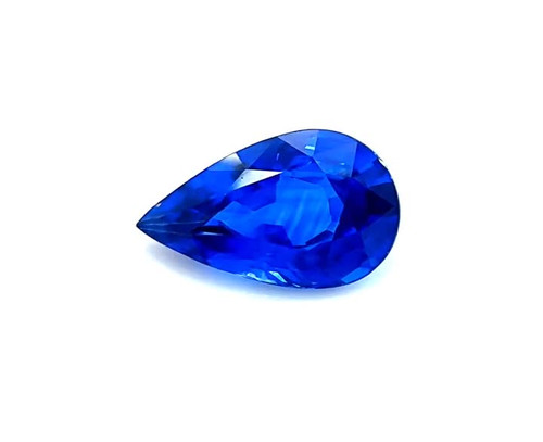 1.40ct Pear Shape Blue Sapphire Gem - Vivid & Slightly Purplish - $4438 USD
