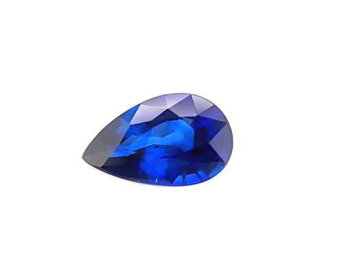 1.56ct Blue Sapphire Pear Gem - Violetish Blue - $4607 USD