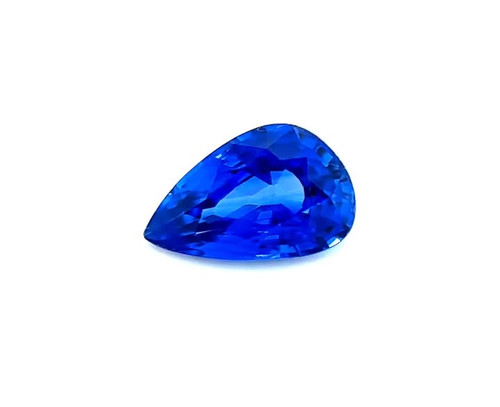 1.55ct Pear Blue Sapphire - Purplish Hue Gemstone - $4914 USD