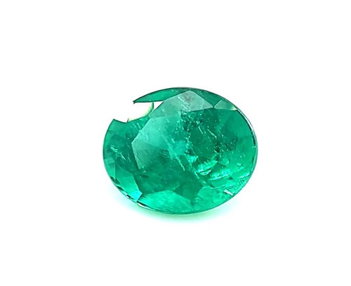 1.78ct Green Emerald Round Gem - Moderately Strong Bluish Green - $10167 USD