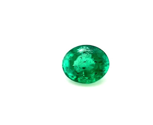 0.70ct Round Emerald Gem - Vivid Yellowish Green - GIA Certified - $2556 USD