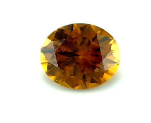 3.62ct Yellow Garnet Round Gem - Vibrant Orangy Yellow - $1628 USD