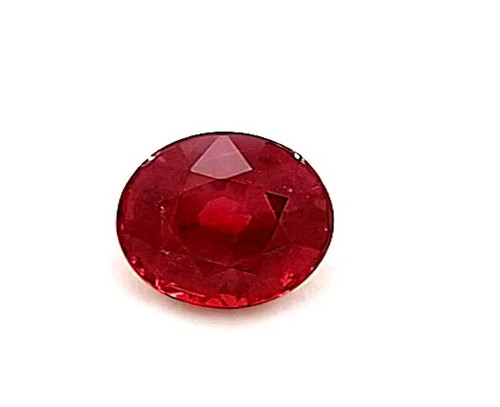 1.67ct Round Ruby Gemstone - Dark Red Color, High Clarity - $6130 USD