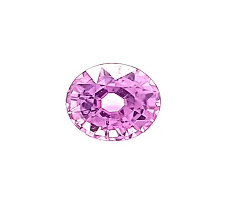 Round Shape 1.16 carats Pink Sapphire Gem, 5.95 x 3.9