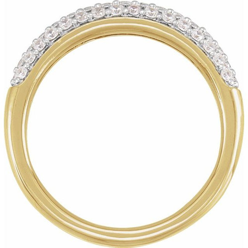 14K Yellow 1/2 CTW Lab-Grown Diamond Ring