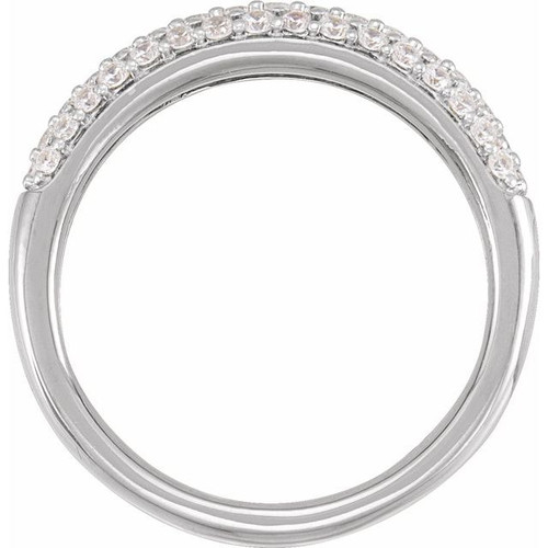 14K White 1/2 CTW Lab-Grown Diamond Ring