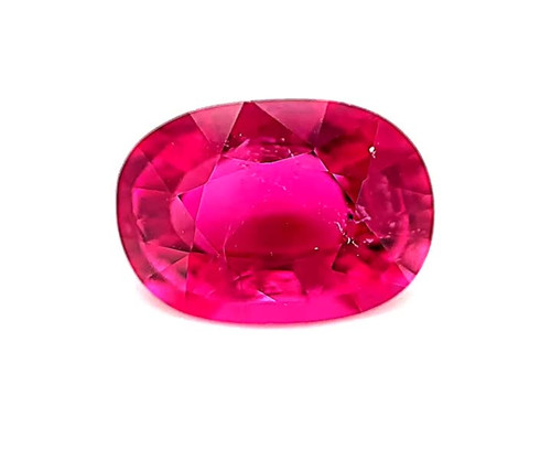 Antique Cushion Shape, 6.17 carats Rubellite Tourmaline Gem, 11.95 x 10.32 x 7.38