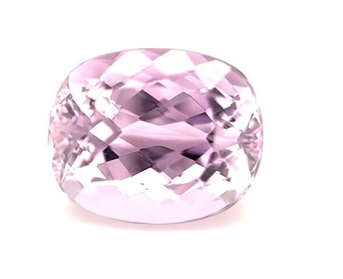 Cushion 16.81 carats Pink Kunzite, 14.55 x 14.51 x 10.78