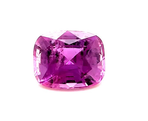 Cushion 2.08 carats Purple Sapphire, 7.02 x 6.99 x 4.67