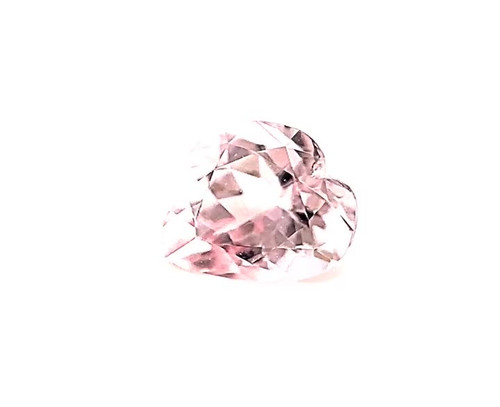 Heart Shape 1.48 carats, Pink Morganite Loose Gem, 7.59 x 7.72 x 5.04