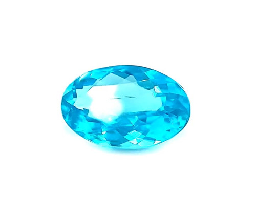 2.51ct Blue Apatite Oval Gem - Slightly Greenish Blue - $584 USD