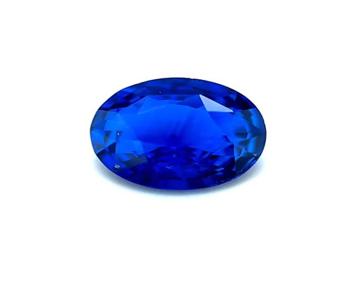 3.51ct Oval Blue Sapphire - Moderately Strong Purplish Hue - $15370 USD