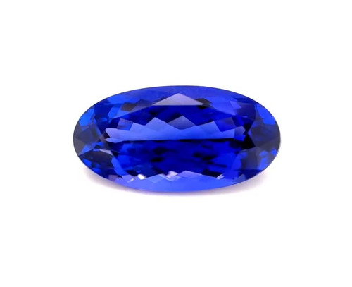 Oval 6.6 carats Blue Tanzanite, 14.34 x 8.97 x 6.57