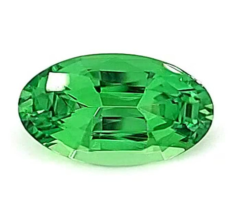 2.17ct Tsavorite Garnet Oval - Slightly Yellowish Green Gem - $5326 USD