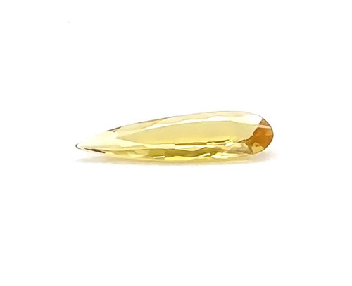 7.75ct Yellow Beryl Pear Gem - Moderately Strong Orangy Yellow - $1802 USD