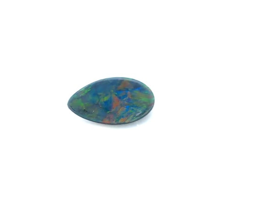 0.70 Carat Gray Opal Pear with Multicolor Play - Unique Gem - $2100 USD