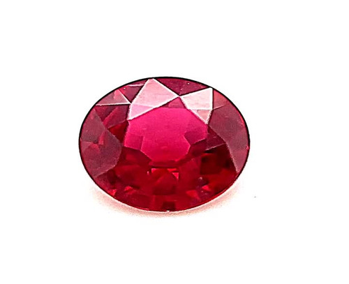 Round Shape, 1.2 Carat, Fine Ruby Gemstone,, 6.64 x 3.46