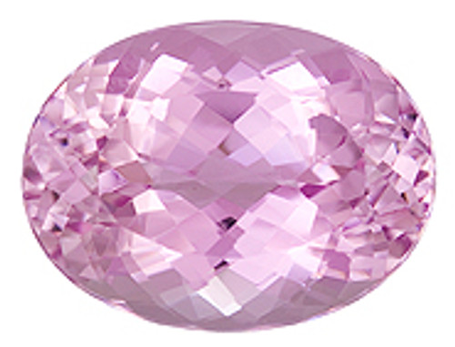 Natural Pink Kunzite Gemstone, Oval Cut, 22.58 carats, 20 x 15 mm , AfricaGems Certified - A Hard to Find Gem