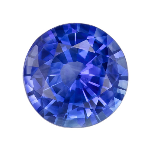 0.71 Carat Blue Sapphire, Round shape, 5.5 mm