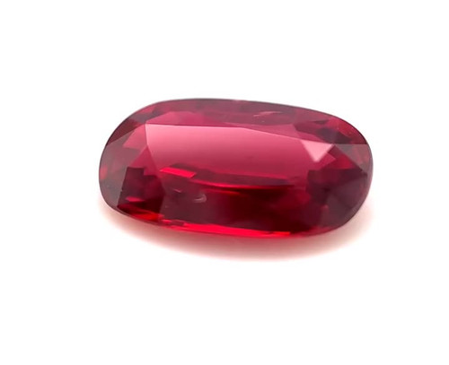 Antique Cushion Shape, 1.86 Carat, Fine Ruby Gemstone,, 8.74 x 5.96 x 3.29