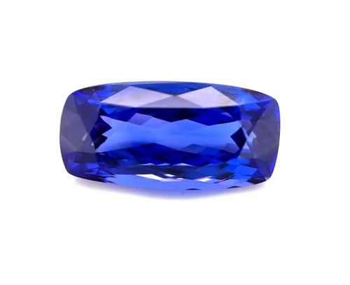 Antique Cushion Shape 9.88 Carat, Fine Tanzanite Gem, 15.5 x 9.35 x 7.6