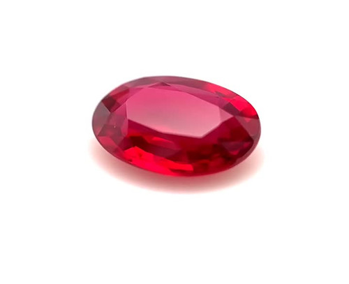 1.58 Carat Red Ruby Oval Gem - Slightly Purplish Red - $13776 USD