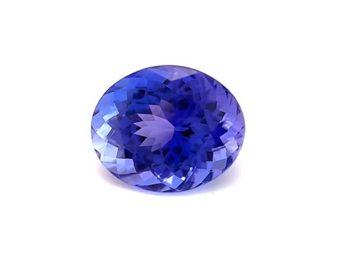 Round 4.22 carats Blue Tanzanite, 9.66 x 6.7
