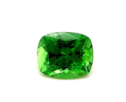 Cushion 2.59 carats Green Tsavorite Garnet, 7.7 x 7.65 x 5.48