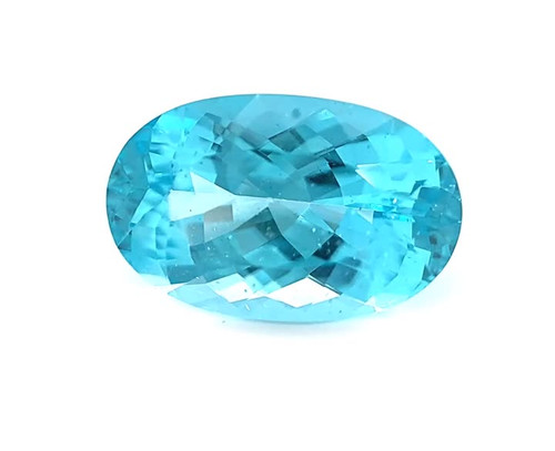 9.49 Carat Blue Apatite Oval Gem - Dark Greenish Blue - $5517 USD