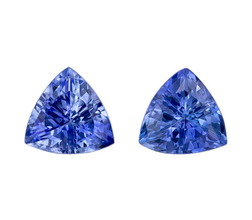 1.04 Carat Gorgeous Blue Sapphire Gem, Trillion Shape, 5.1 mm