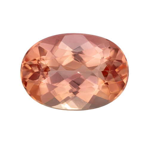 0.88 Carat Imperial Topaz Gemstone, Oval Shape, 6.9 x 4.9 mm