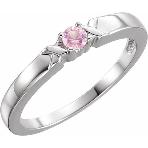 Family XO Ring Mounting in Platinum for Round Stone Family XO Ring Mounting in Platinum for Round Stone