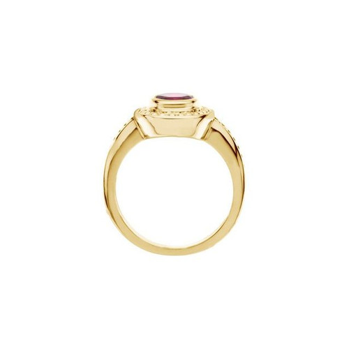 Beaded Halo Style Ring Mounting in 18 Karat Rose Gold for Round Stone