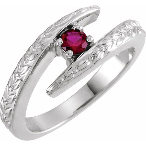 Family Bypass Ring Mounting in Platinum for Round Stone Family Bypass Ring Mounting in Platinum for Round Stone