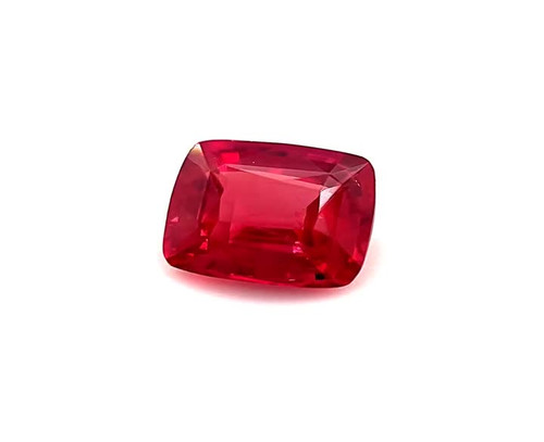 Antique Cushion Shape, 2.08 Carat, Fine Ruby Gemstone,, 7.63 x 6.63 x 4.03