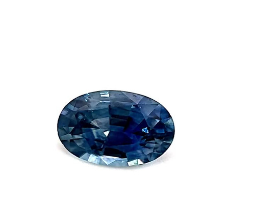 0.71 Carat Blue Sapphire Oval Gem - Slightly Purplish Hue - $1123 USD