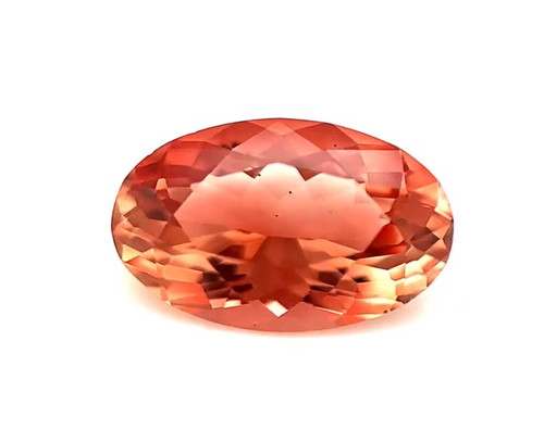 2.72 Carat Orange Sunstone Oval Gem - Medium Slightly Reddish - $1286 USD