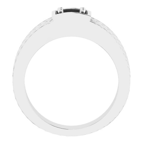 Family Ring Mounting in Platinum for Round Stone.. Family Ring Mounting in Platinum for Round Stone..