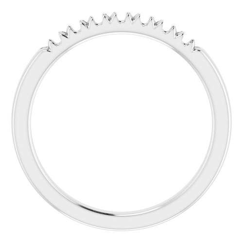 Family Stackable Ring Mounting in 10 Karat White Gold for Round Stone...