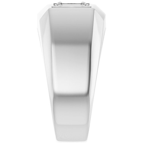 Two Stone Ring Mounting in 10 Karat White Gold for Round Stone.