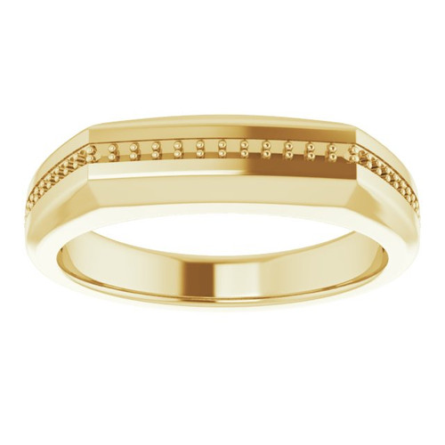 Accented Ring Mounting in 10 Karat Yellow Gold for Round Stone...