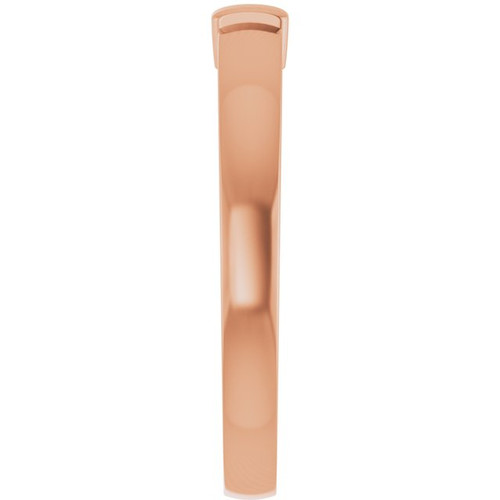 Family Ring Mounting in 18 Karat Rose Gold for Round Stone, 3.09 grams