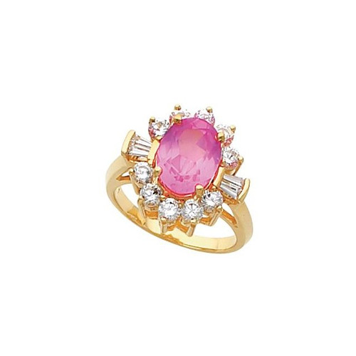 Halo Style Ring Mounting in 10 Karat Rose Gold for Oval Stone, 4.41 grams