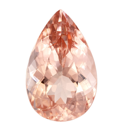 6.37 Pink Morganite Pear 16 x 10 mm