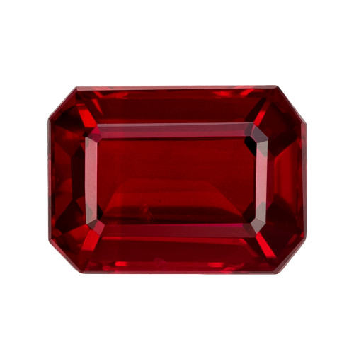 1.4 Carat, Fine Ruby Gem, Octagon Cut, 7 x 5.1 mm