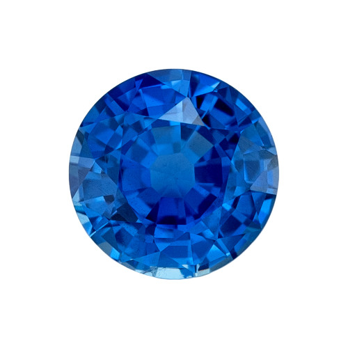1.11 Carat Blue Sapphire, Round shape, 6.04 x 6.09 x 3.72 mm, GIA Cert.