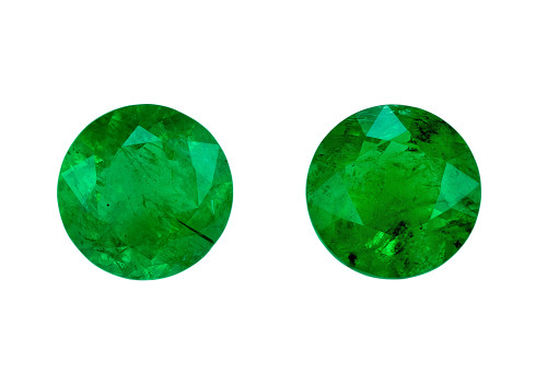 1.42 Green Emerald Round 6 mm