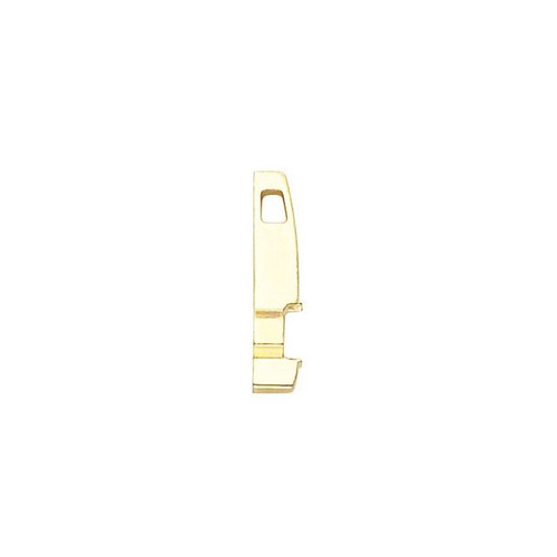 Accented Bar Slide Pendant Mounting in 18 Karat White Gold for Trillion Stone, 1.28 grams